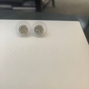 silver Keep circle earrings